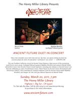 Ancient Future Concert Poster