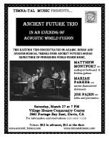 TimnaTal Presents Ancient Future Poster