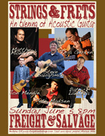 Guitar Concert at Freight and Salvage Poster