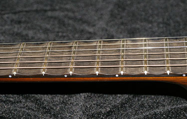 Scalloped Fretboard Detail